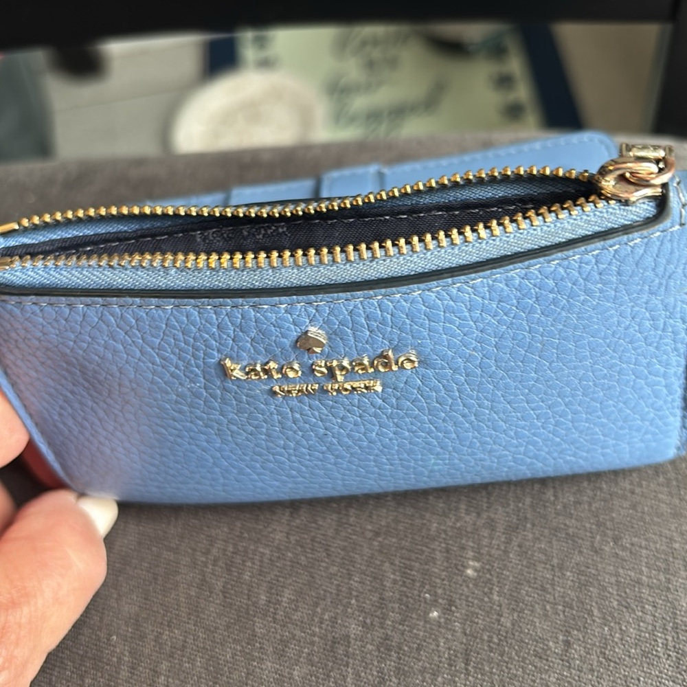 Kate Spade Blue Leather Wallet - Picture 4 of 6
